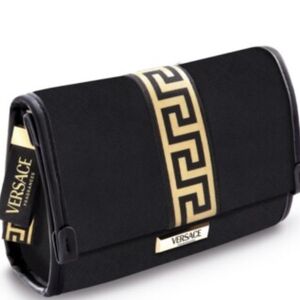Versace Fragrance Clutch/Pouch/Makeup Bag New with Plastic on Hardware Dustbag